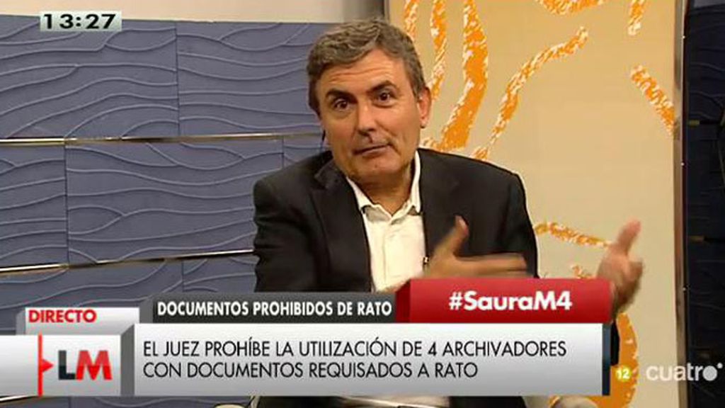 Pedro Saura: "Hay una estrategia del Gobierno para defender y salvar a Rato"