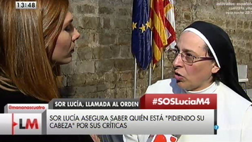 Sor Lucía Caram: “El gobierno puede negar lo que quiera, estamos acostumbrados a que se niegue la evidencia”