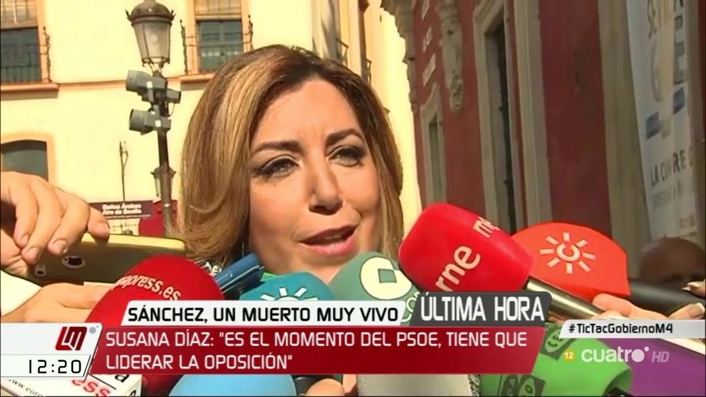 Susana Díaz cree que el proyecto del PSOE tiene que ser “autónomo de la derecha y de Podemos”