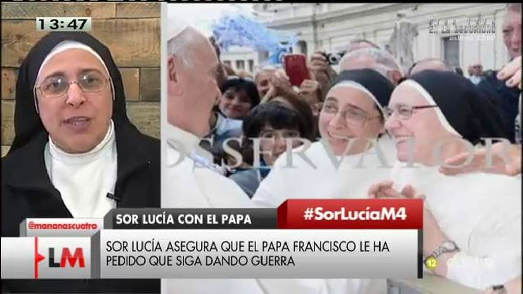 Sor Lucía Caram: “El Papa Francisco me dijo: ‘Quiero que sigas haciendo lío”