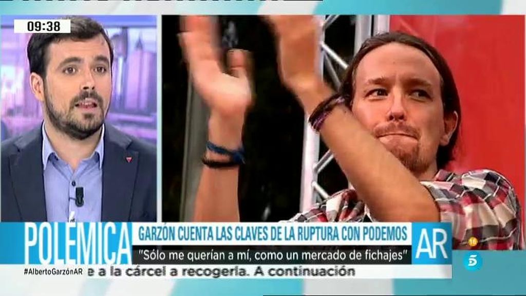 Alberto Garzón, a Pablo Iglesias: "La política no debe ser un mercado de fichajes"