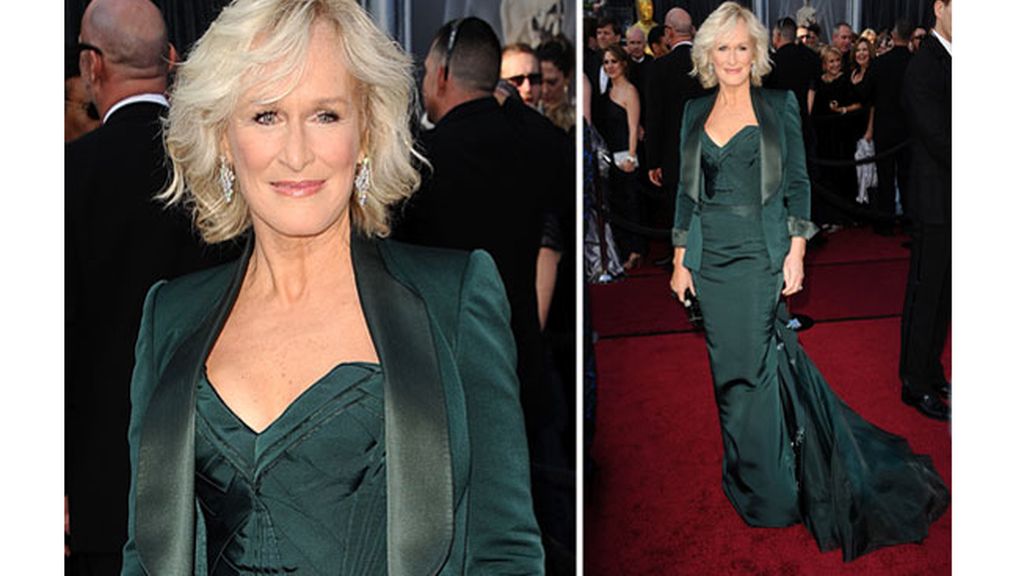 Glenn Close con un diseño de Zac Posen