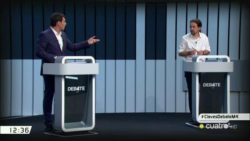 El 'duelo' de Rivera e Iglesias en el debate
