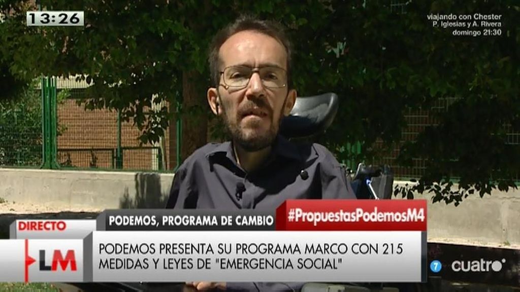 La entrevista íntegra de Pablo Echenique