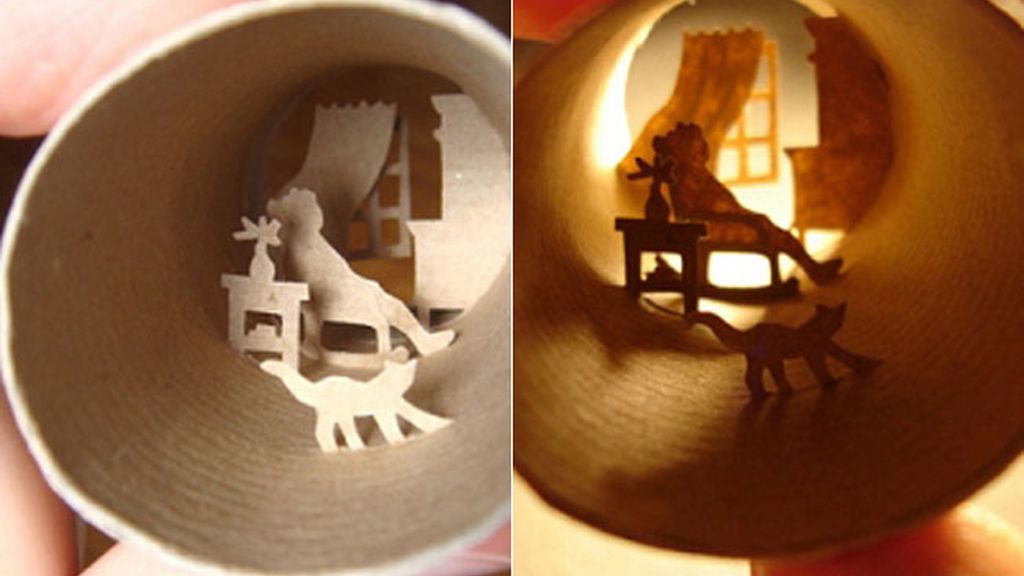 Obras de arte en papel higiénico