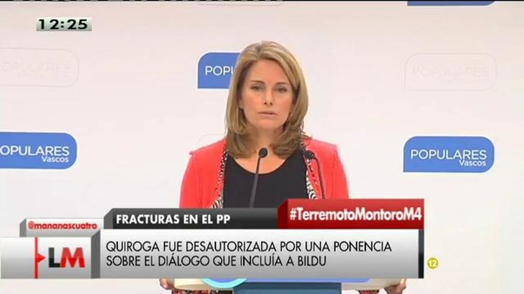 Quiroga dimite como presidenta del PP vasco