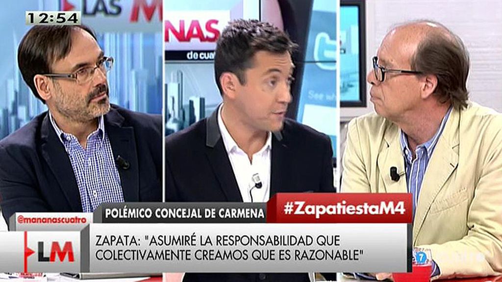 Jaime González: "Me preocupa más que Monedero justifique a Zapata que casi los tuits de Zapata"