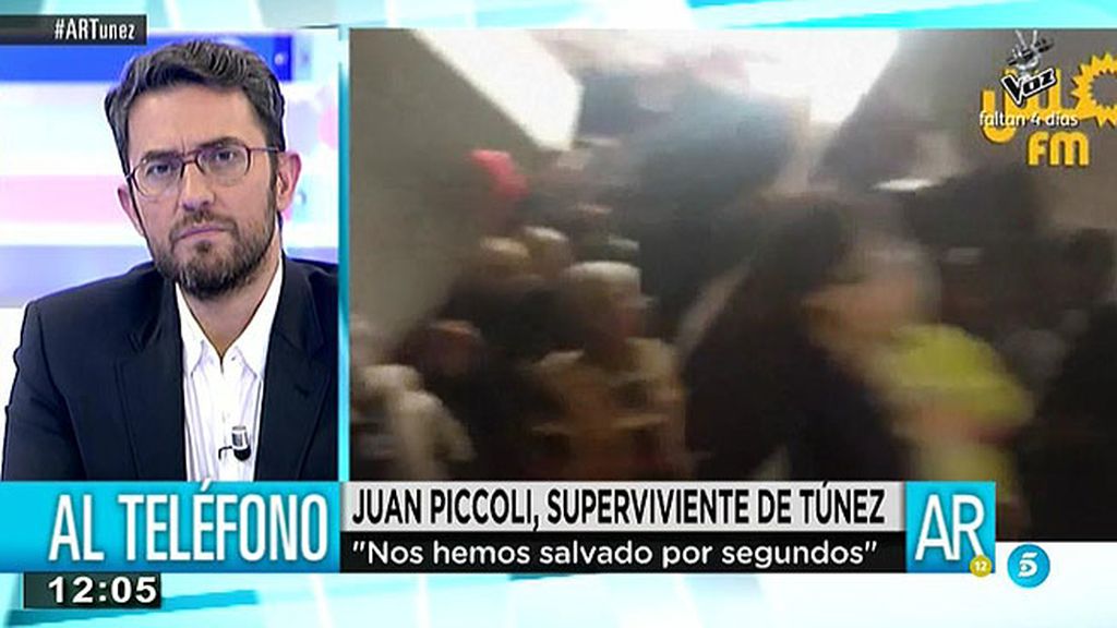 Juan, superviviente del atentado de Túnez: "Nos salvamos por segundos"