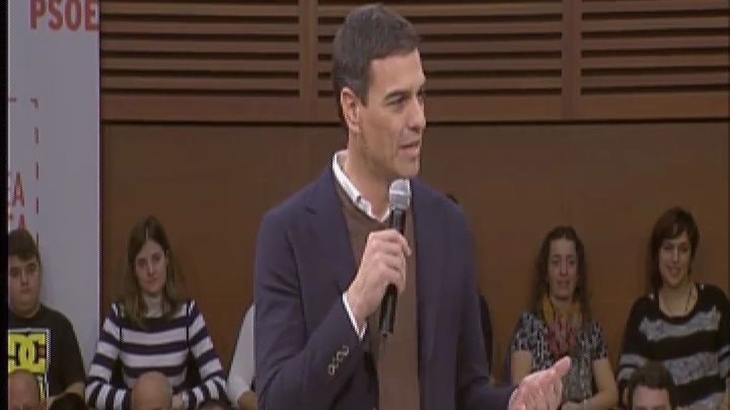 Sánchez remarca en San Sebastián que el PSOE es "el cambio seguro"