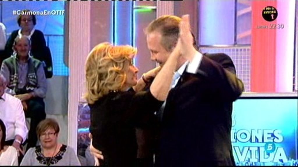 Antonio Miguel Carmona baila un chotis con María Teresa Campos