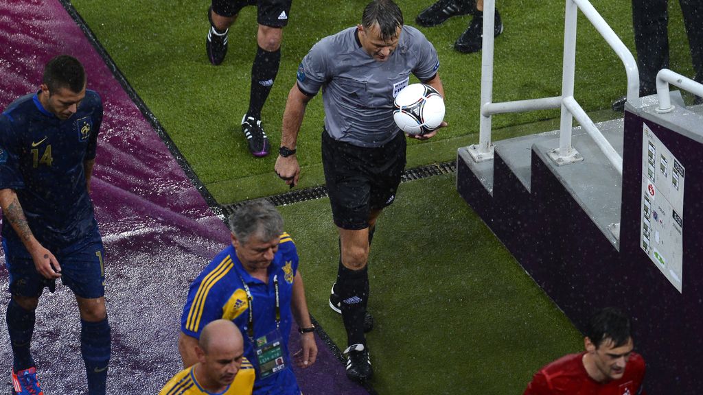 La lluvia, protagonista del Ucrania Francia