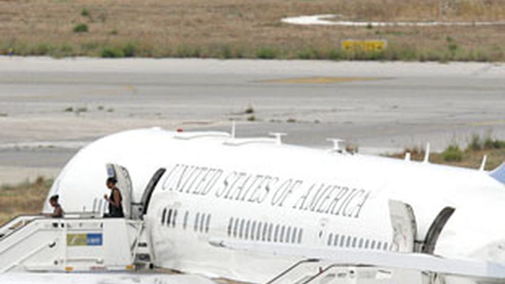 Imagen de archivo del avión de la primera dama de EE.UU., Michelle Obama. Vídeo: Informativos Telecinco