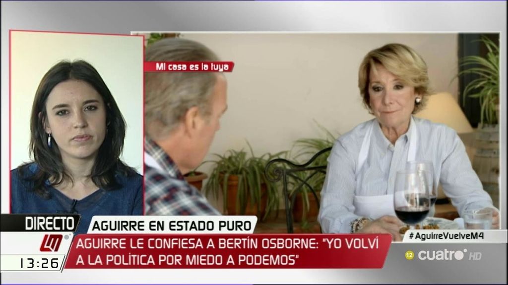 Montero, de Aguirre: “Sólo puedo sentir tristeza de que la señora condesa no respete y no dé valor a la justicia”