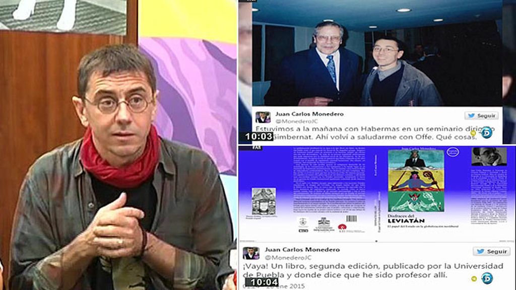 Monedero se defiende en las redes sociales