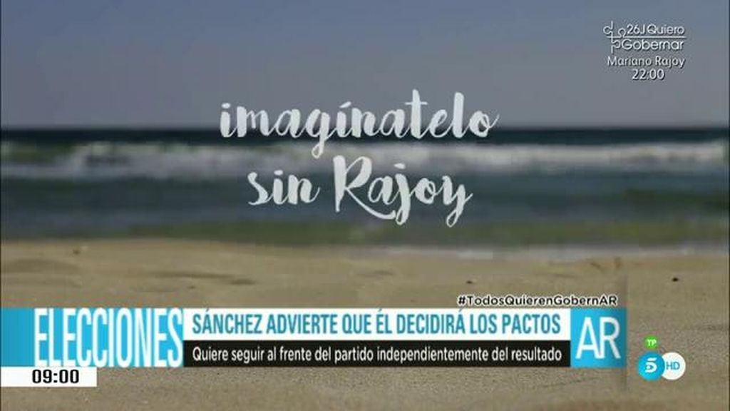 El PSOE llama a imaginar un verano sin Rajoy en un vídeo de campaña