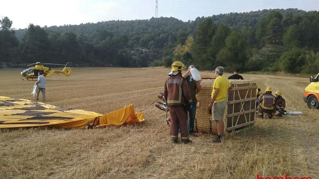 Fallece un hombre al estrellarse su globo aerostático en Barcelona