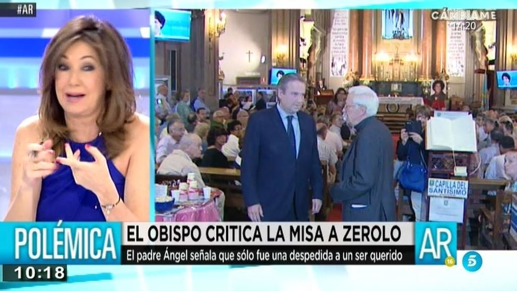 Ana Rosa defiende al Padre Ángel tras las críticas por la misa de Zerolo
