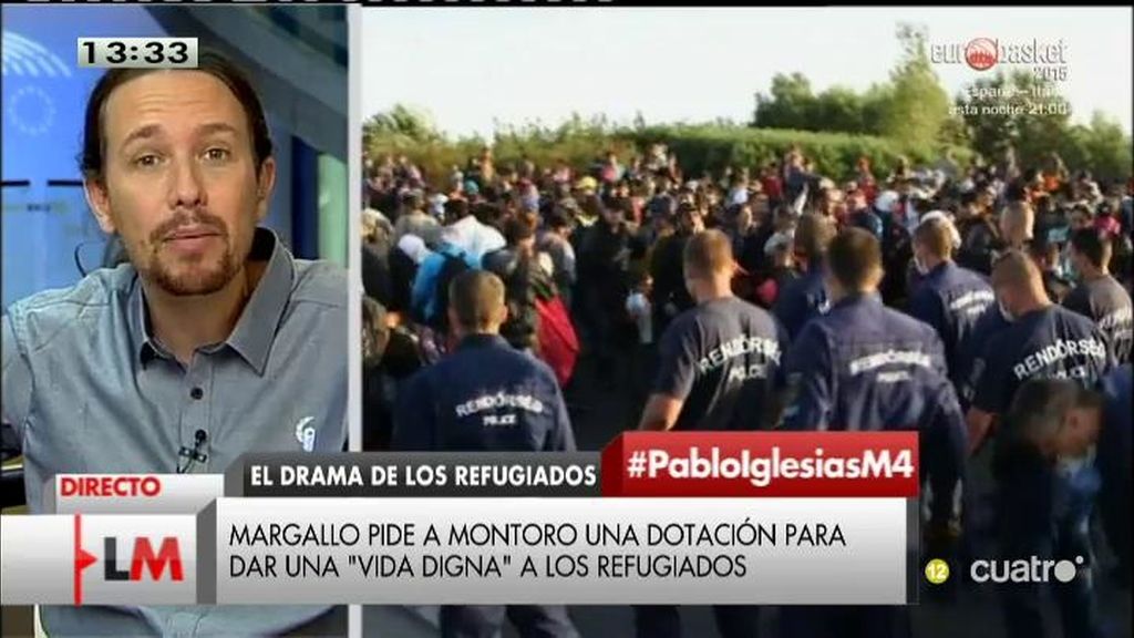 Pablo Iglesias: “La política exterior europea ha confiado más en bombas que en la ayuda humanitaria”