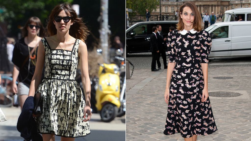 Los estampados naif inundan sus vestidos
