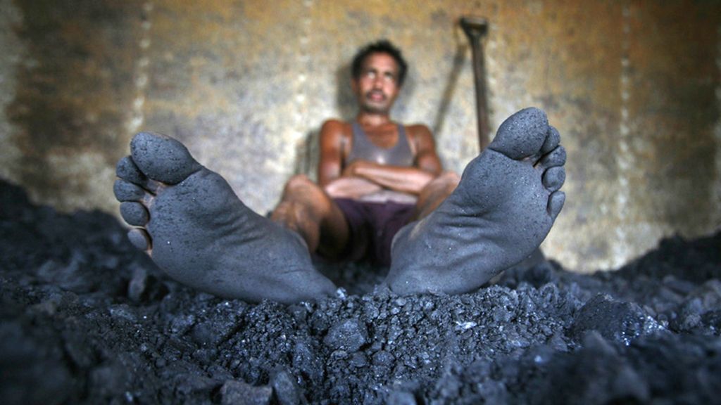 La dura vida del minero