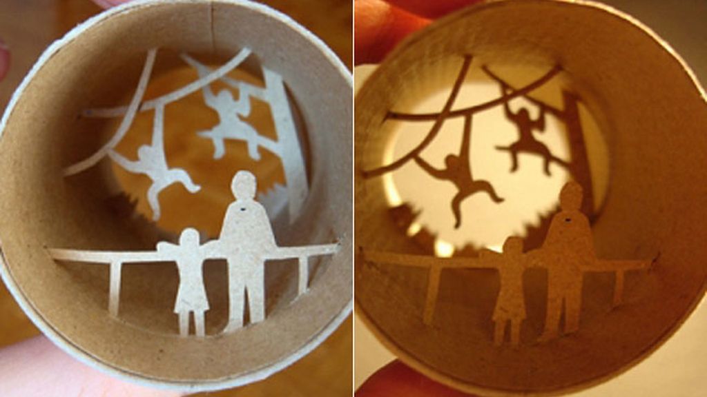 Obras de arte en papel higiénico