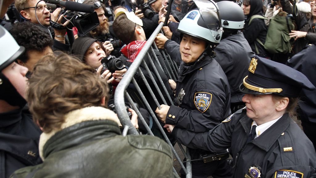 Marcha contra la Bolsa de Nueva York