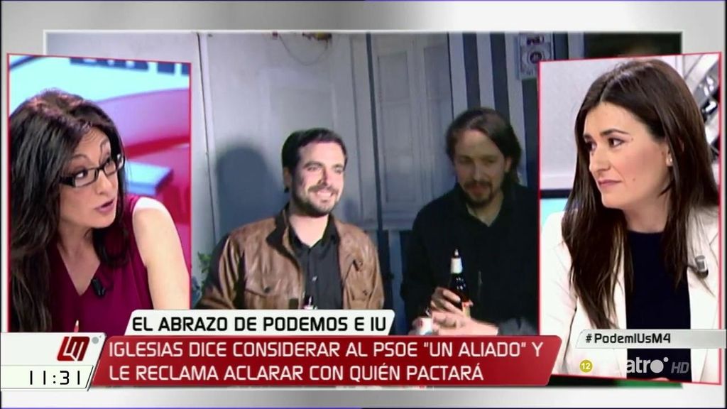 Carmen Montón, sobre el acuerdo de IU-Podemos: “El ‘programa, programa’ se ha convertido en ‘sillones, sillones”