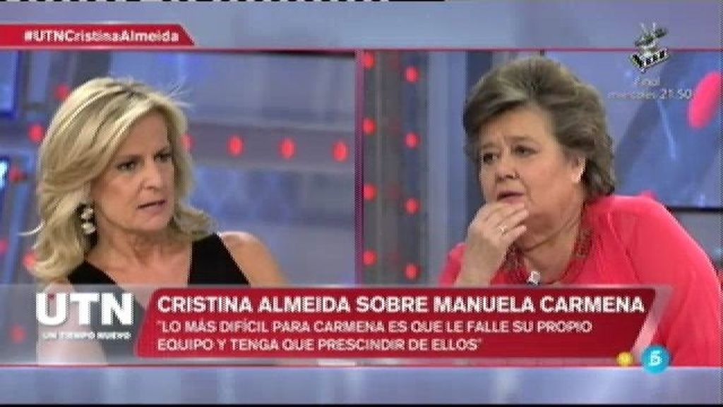 Cristina Almeida: "Es más moderna Manuela Carmena que todos los jóvenes"