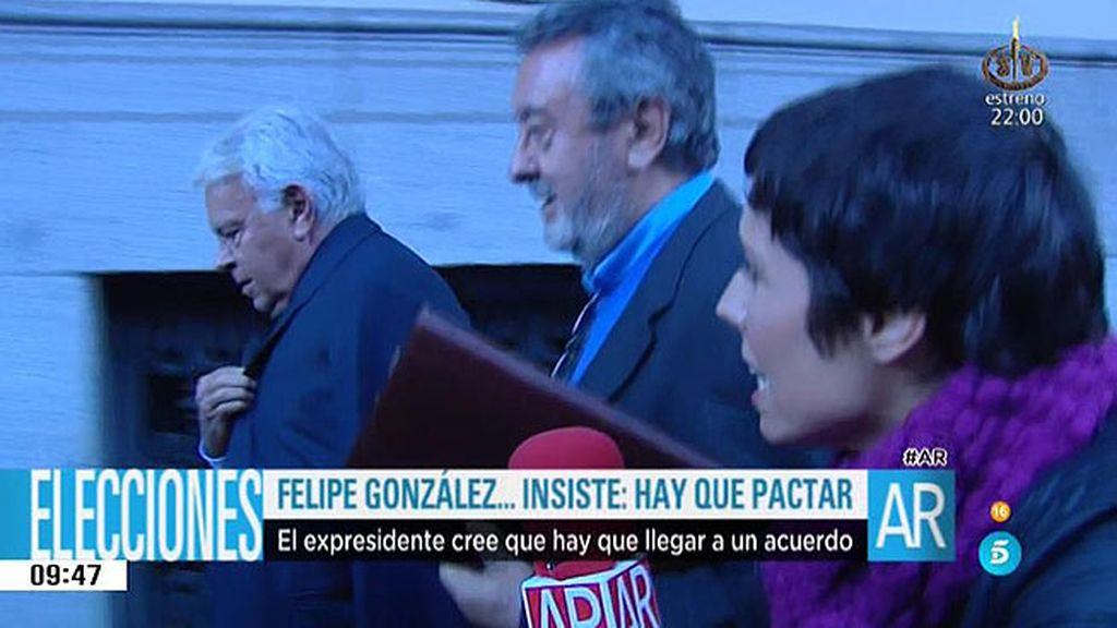 González: "Es una idea brillante que no se presenten los que no han llegado a acuerdos"