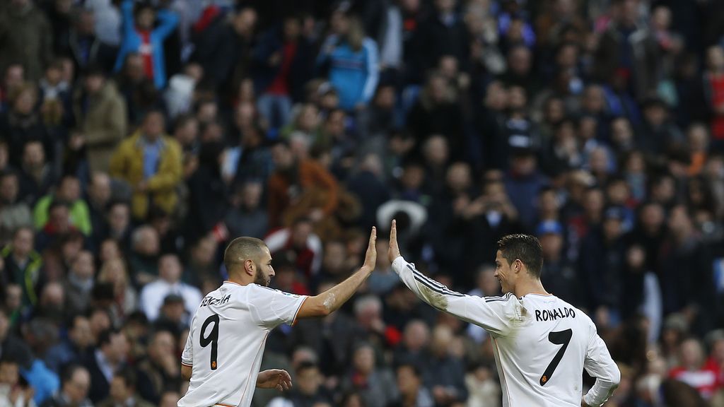 Cristiano Ronaldo y Benzema, frente a frente