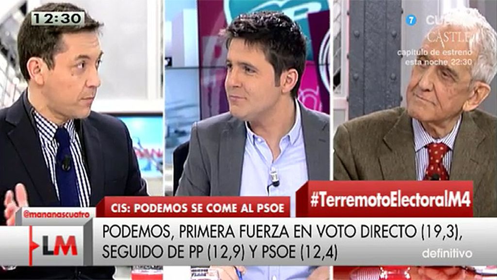 J. Ruiz: “PSOE, Podemos e IU son la única opción de gobierno”