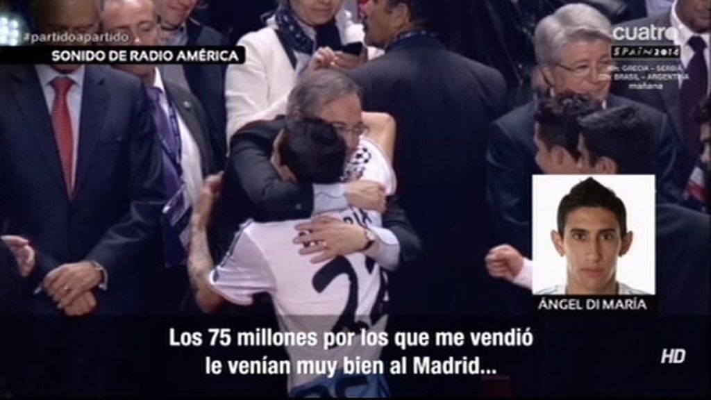 Di María: "Los 75 millones por los que me vendieron le venían muy bien al Madrid"