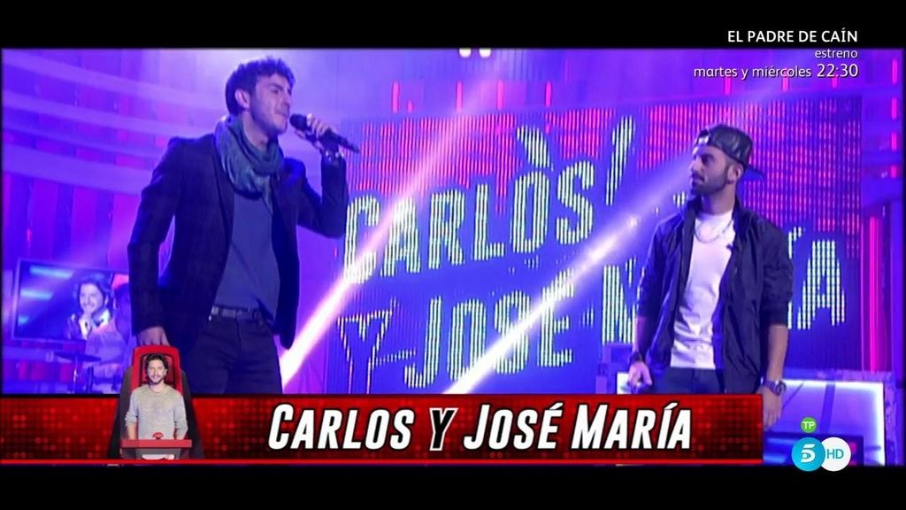 Carlos y José María interpretan la canción ‘Uno por uno’ de su coach Manu Carrasco