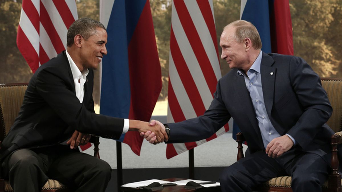Obama y Putin abordan la crisis siria en su reunión durante el G8