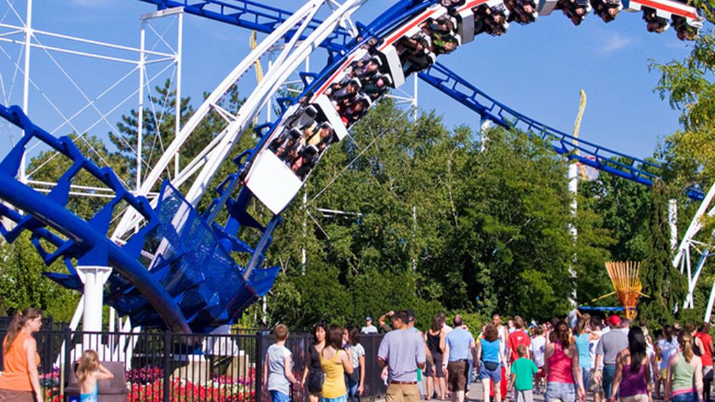 Corkscrew en el parque de Cedar Point, Ohio