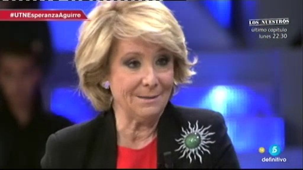 Esperanza Aguirre: "Quiero un ayuntamiento que ayude y escuche al ciudadano"