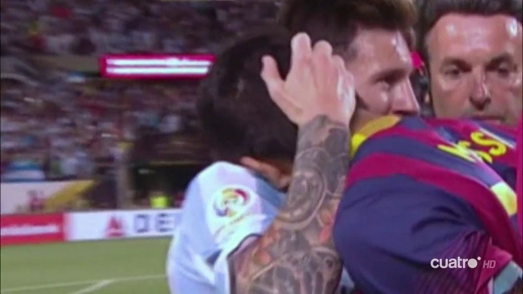 El bonito gesto de Messi con un espontáneo