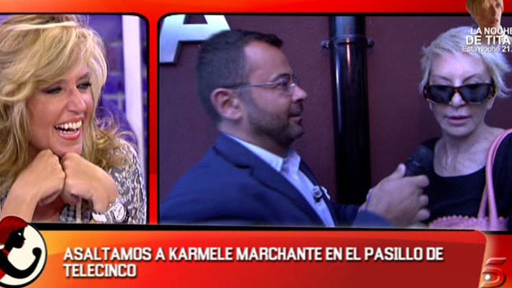 J.J. intercepta a Karmele Marchante