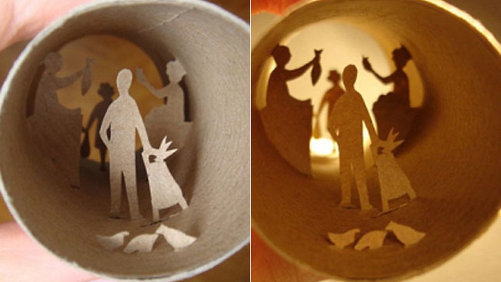 Obras de arte en papel higiénico