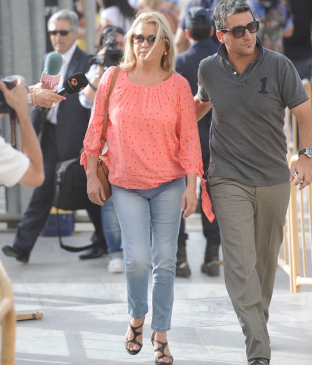 Maite Zaldívar llega a los juzgados de Málaga