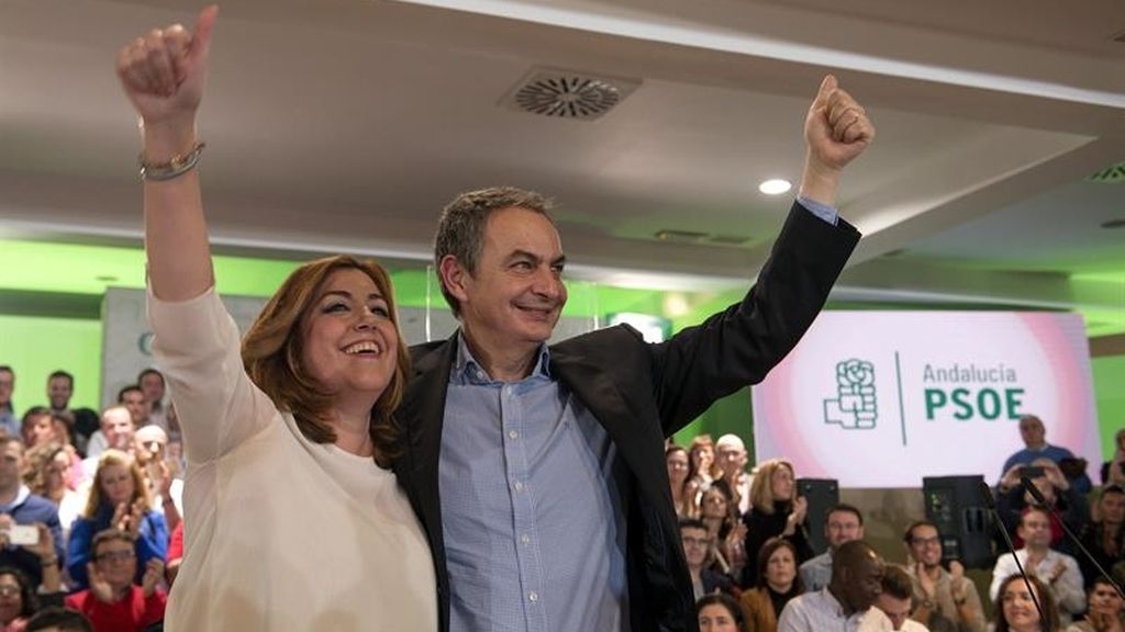 Zapatero arropa a Díaz en su paso hacia la secretaría general del PSOE