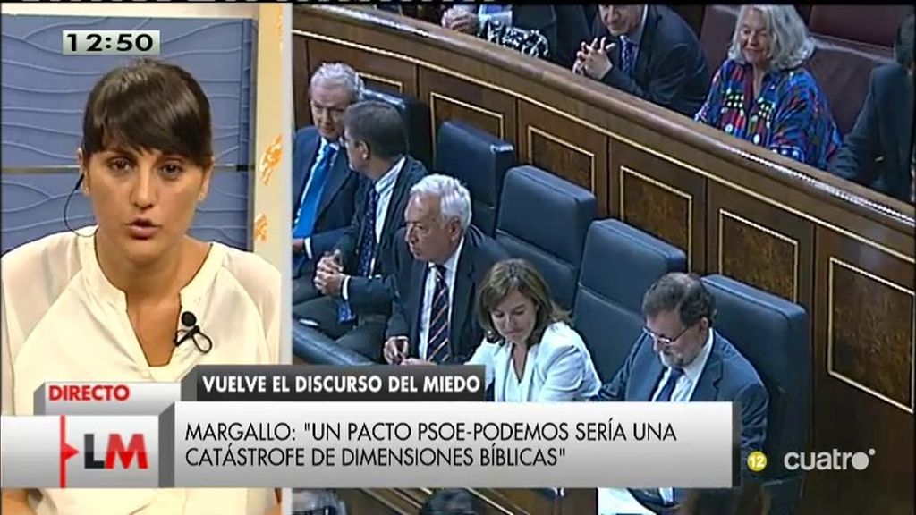 María González (PSOE): "El PP está nervioso porque los españoles quieren un cambio"