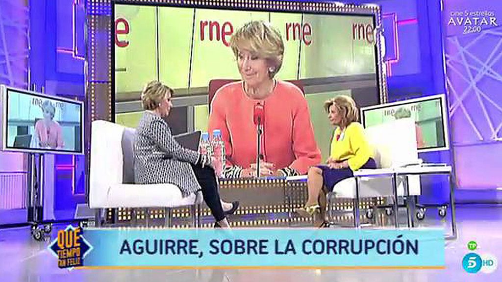 Aguirre: "La corrupción del PP no llega a la vigésima parte de la de los Pujol"