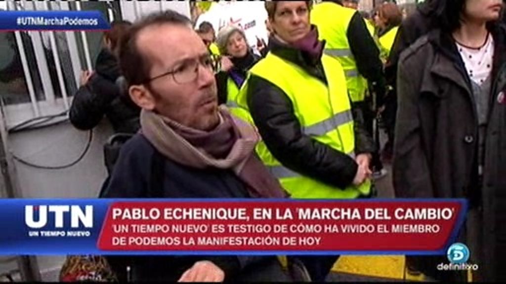 Vivimos junto a Pablo Echenique la ‘Marcha Podemos’: "Hoy es un día histórico"