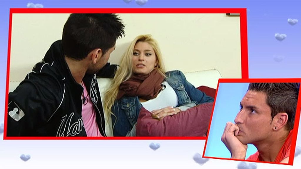 Erik besa tímidamente a Ainhoa