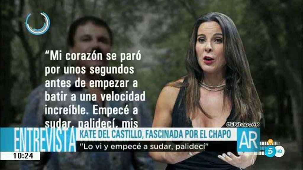 Kate del Castillo, fascinada por el Chapo: "Cuando le vi sentí un mini-infarto"