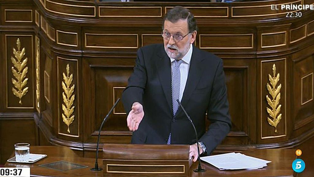 Rajoy, a Sánchez: "Póngase de acuerdo con Rivera en si son de izquierdas o de derechas"