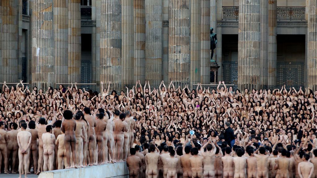 Bogotá se llena de cuerpos desnudos