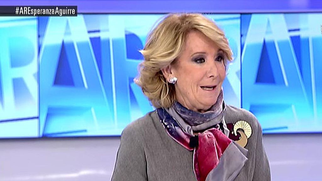 Esperanza Aguirre: "Si soy alcaldesa dejaré la presidencia en el próximo congreso"