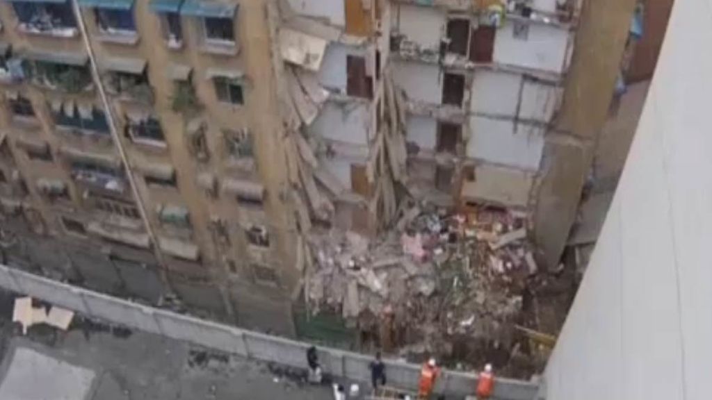 El derrumbre de un edificio de viviendas en China deja cuatro muertos
